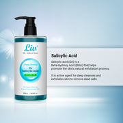 Liv Deeply Cleansing Shower Gel | Infused with 1% Salicylic Acid | 300ML