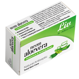 Liv Neem Aloe Vera Soap Pack of 6 (75g X 6)